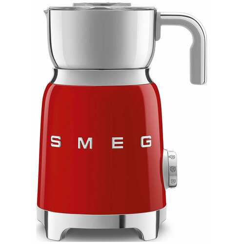 Вспениватель молока Smeg MFF11RDEU, красный кофеварка smeg вспениватель молока mff01rdeu красный mff01rdeu