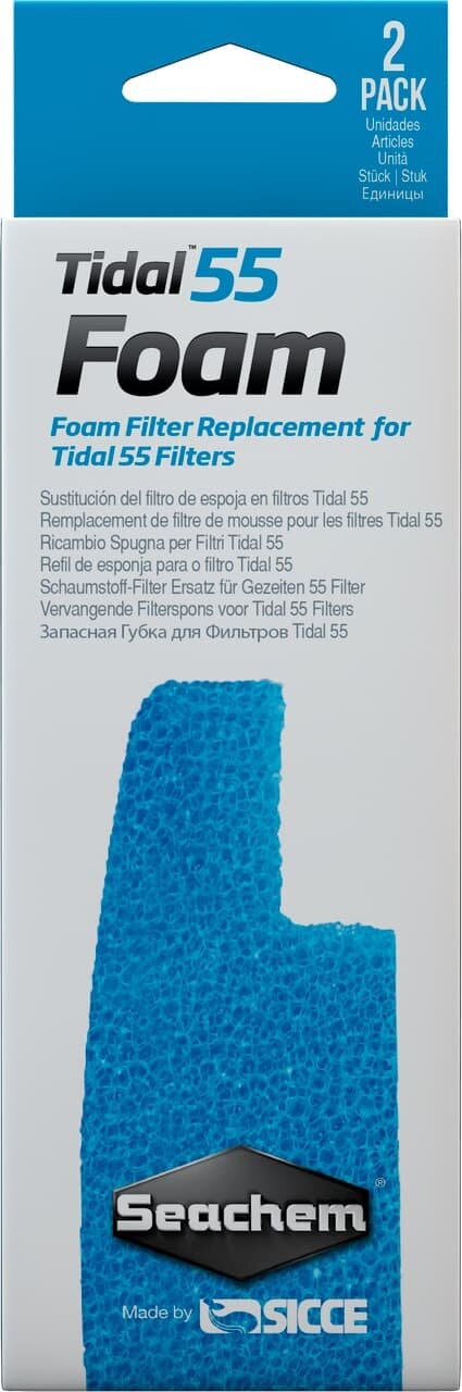Губка Seachem Foam для рюкзачного фильтра Tidal 55, 2 шт