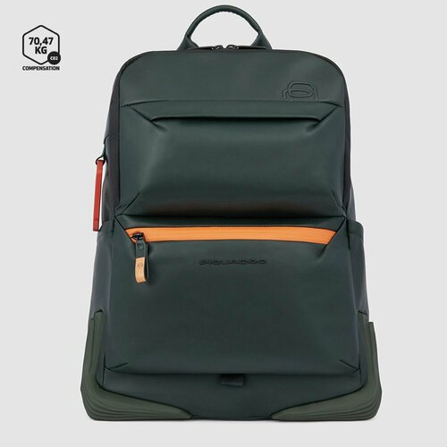 Рюкзак PIQUADRO CA5856C2OP/VE, фактура гладкая, зеленый рюкзак piquadro фактура гладкая зеленый
