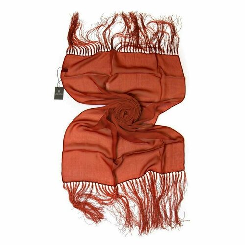 фото Шарф renato balestra,200х53 см, one size, коричневый, красный