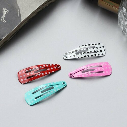 SUI Невидимка для волос Лира набор 10 шт звёзды классика 3 см микс 285₽