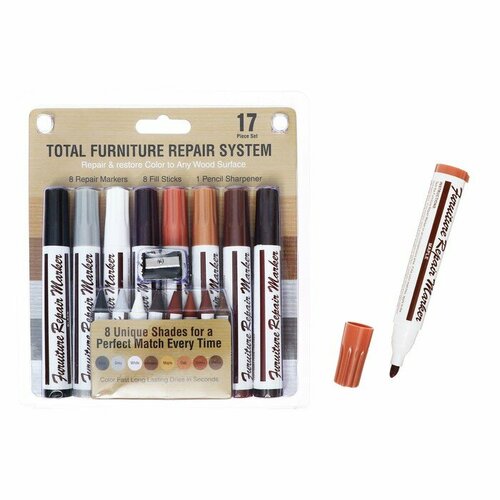 Набор маркеров и мелков для мебели 8 цветов с точилкой 1525₽