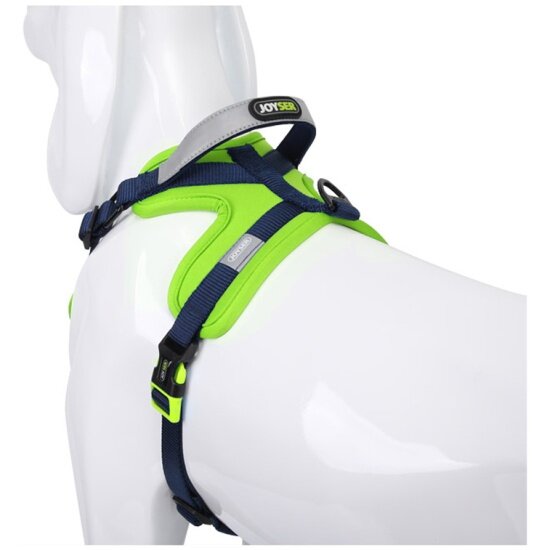 Шлейка регулируемая Joyser Walk Soft Harness XL зеленая, обхват груди 65-91 см