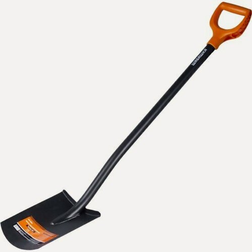 Изображение товара Лопата с закруглённым лезвием Шабашка Special Pro, с металлическим черенком и ручкой, 1170 мм
