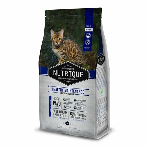 Сухой корм для взрослых кошек Vitalcan Nutrique Healthy Maintenance, с индейкой, ультрапремиум, 350 г