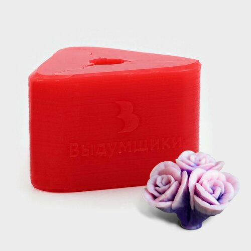 Силиконовый молд Тройник розочки 575745 см 978₽