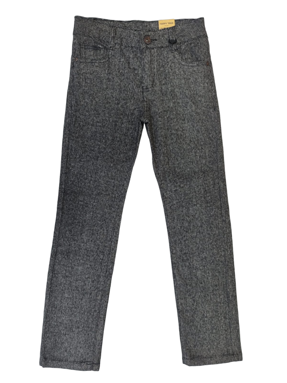 фото Брюки для мальчика. Цвет темно-серый. HAPPY TREE. Размер 128