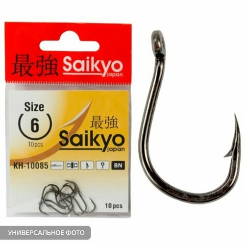 фото Крючки saikyo kh-10085 special feeder bn № 3, 10 шт (комплект из 8 шт)
