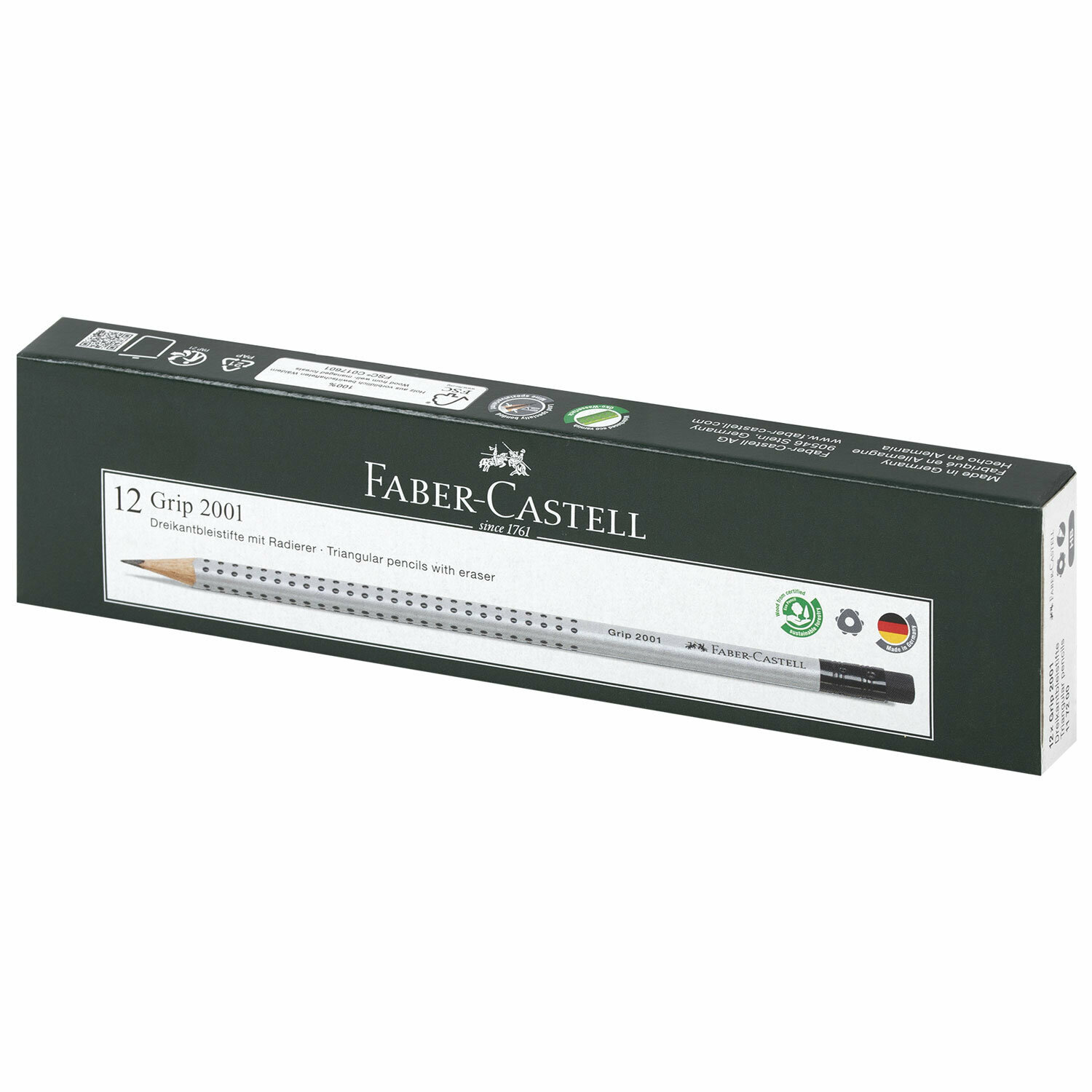 Карандаш чернографитовый Faber-Castell GRIP 2001 НВ - фото №15