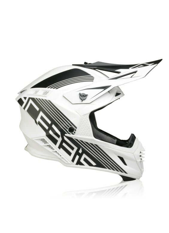 Шлем Acerbis X-TRACK Black/White XL — фото 6