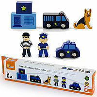 Игровой набор к железной дороге Viga Toys Полицейский участок (50814) - фото №11