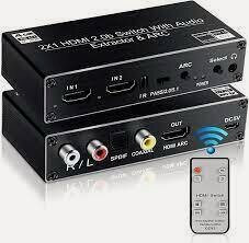 Изображение товара Переключатель HDMI 2 к 1, Switch, свитч, коммутатор HDMI 4k 60Hz версия 2.0