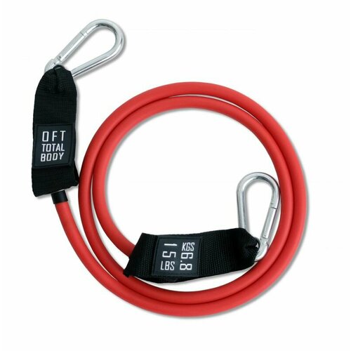 фото Эспандер из натурального латекса с карабинами fittools сопротивление 15 lbs (6,8 кг) original fittools