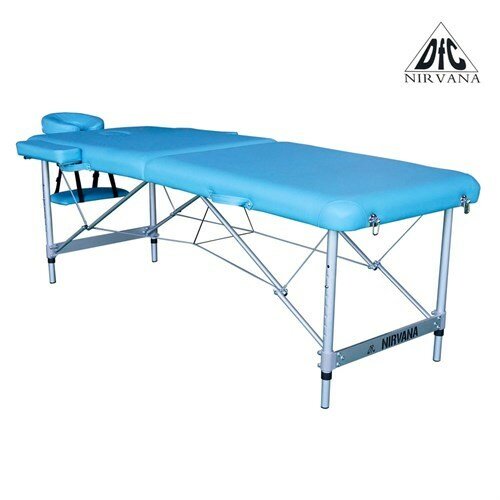 Массажный стол DFC NIRVANA, Elegant LUXE, 186х70х4 см, алюм. ножки Blue