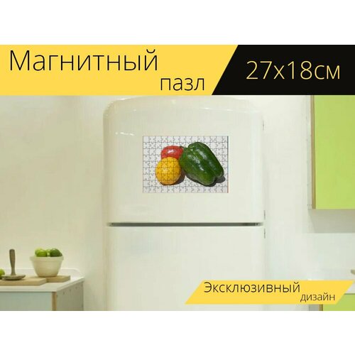 Магнитный пазл Лимон, фрукты, овощи на холодильник 27 x 18 см.