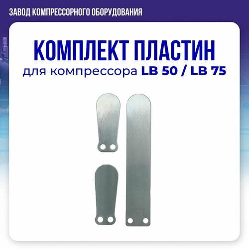 Комплект пластин на 1 клапанный блок для компрессора LB50/LB75 (1 большая, 2 малых)