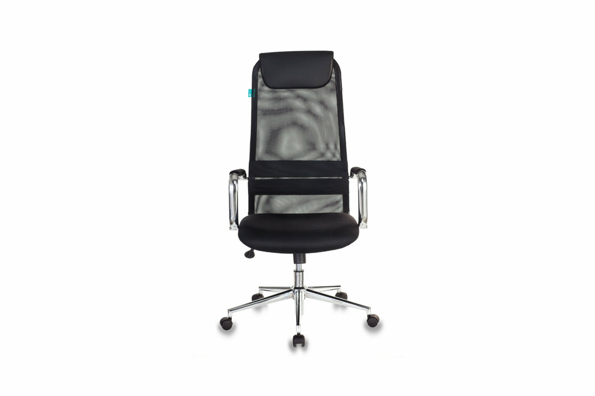 Кресло для руководителя Бюрократ Бюрократ KB-9N обивка: текстиль цвет: сиденье ткань tw-11 (черная)/cпинка сетка tw-01 (черная)