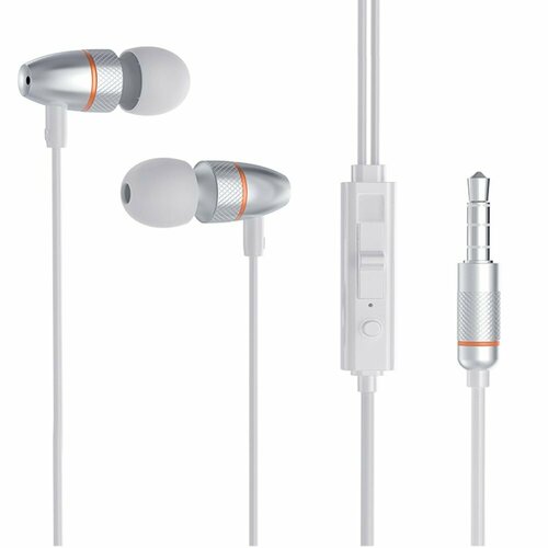 Проводная стереогарнитура HOCO M59 35 мм серебристая 49900₽