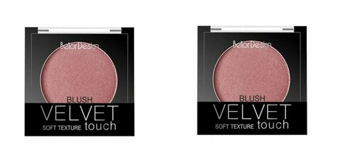 Румяна для лица Belor Design Party Velvet Touch, тон 102 розово-персиковый х 2шт