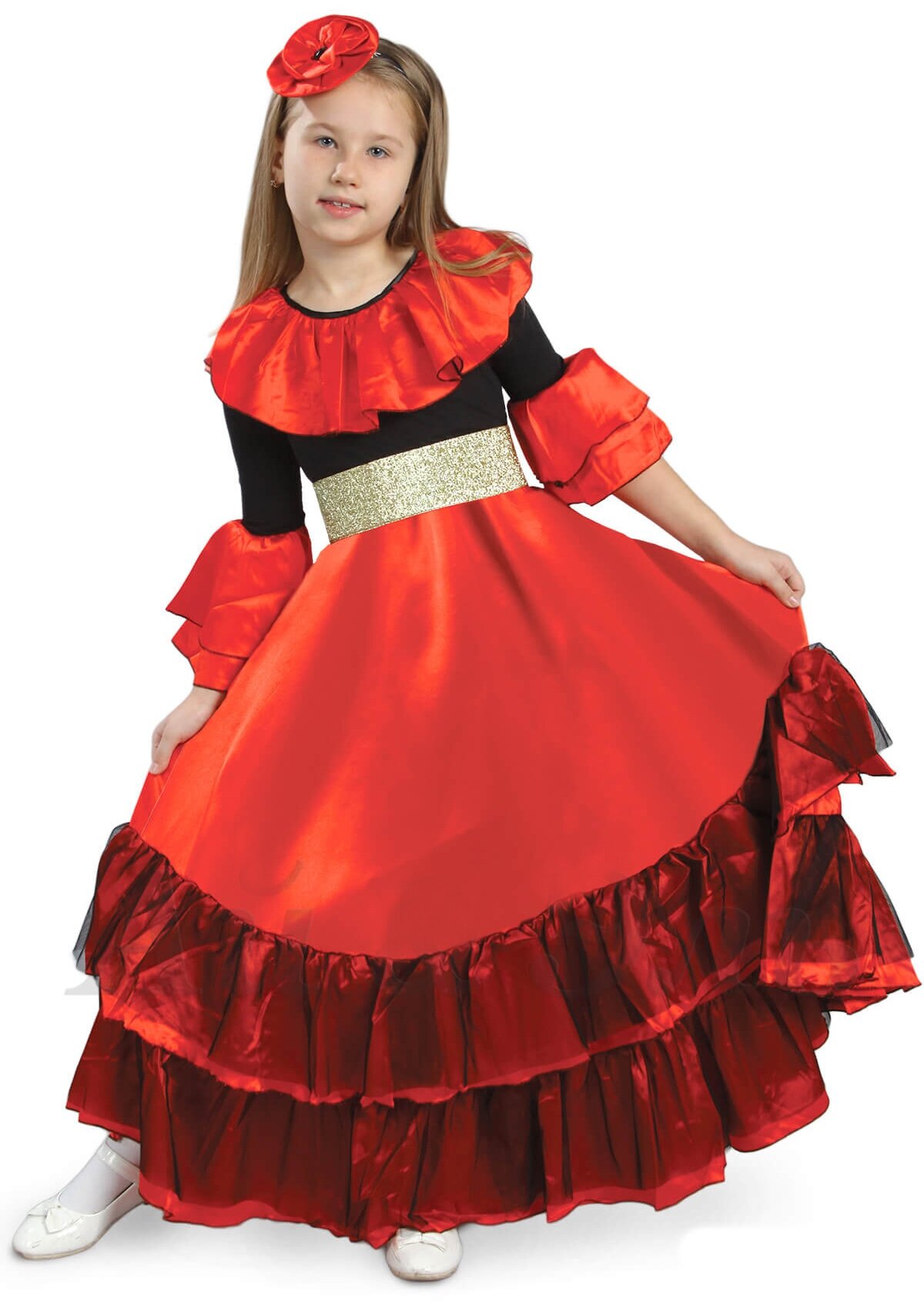 Детский карнавальный костюм Испанка, рост 122 см