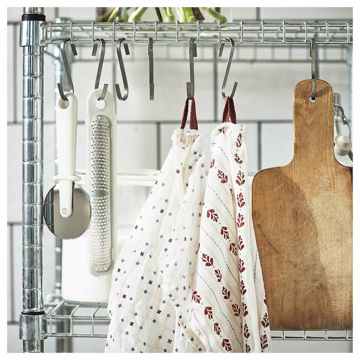 Кухонные полотенца IKEA INAMARIA (инамария), с рисунком, из хлопка, 45x60см, 4 шт в наборе — фото 1