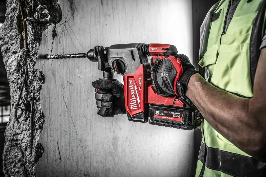 Аккумуляторный перфоратор Milwaukee M18 FHX-0X , 2.5 Дж, 4800 уд/мин, без АКБ и ЗУ, в кейсе - фото №7