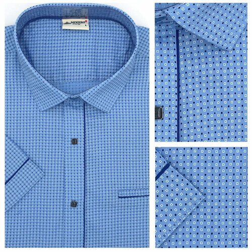 фото Рубашка mixers, размер l, голубой