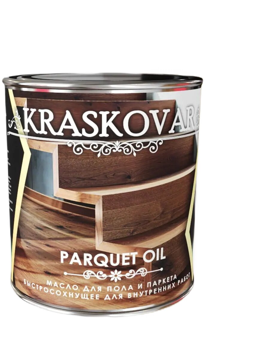 фото Масло для пола и паркета быстросохнущее Красковар Parquet Oil 750 мл орех