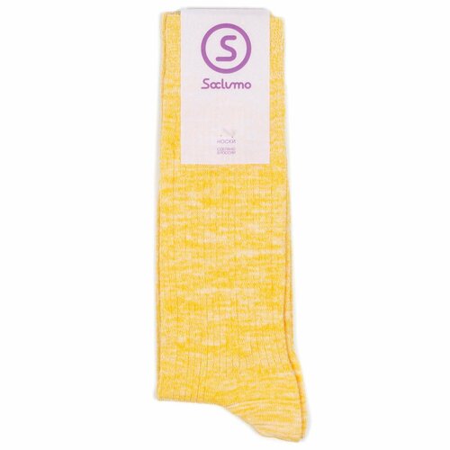 Носки Soclumo Soclumo-2-Mix, размер 35-40, желтый, белый