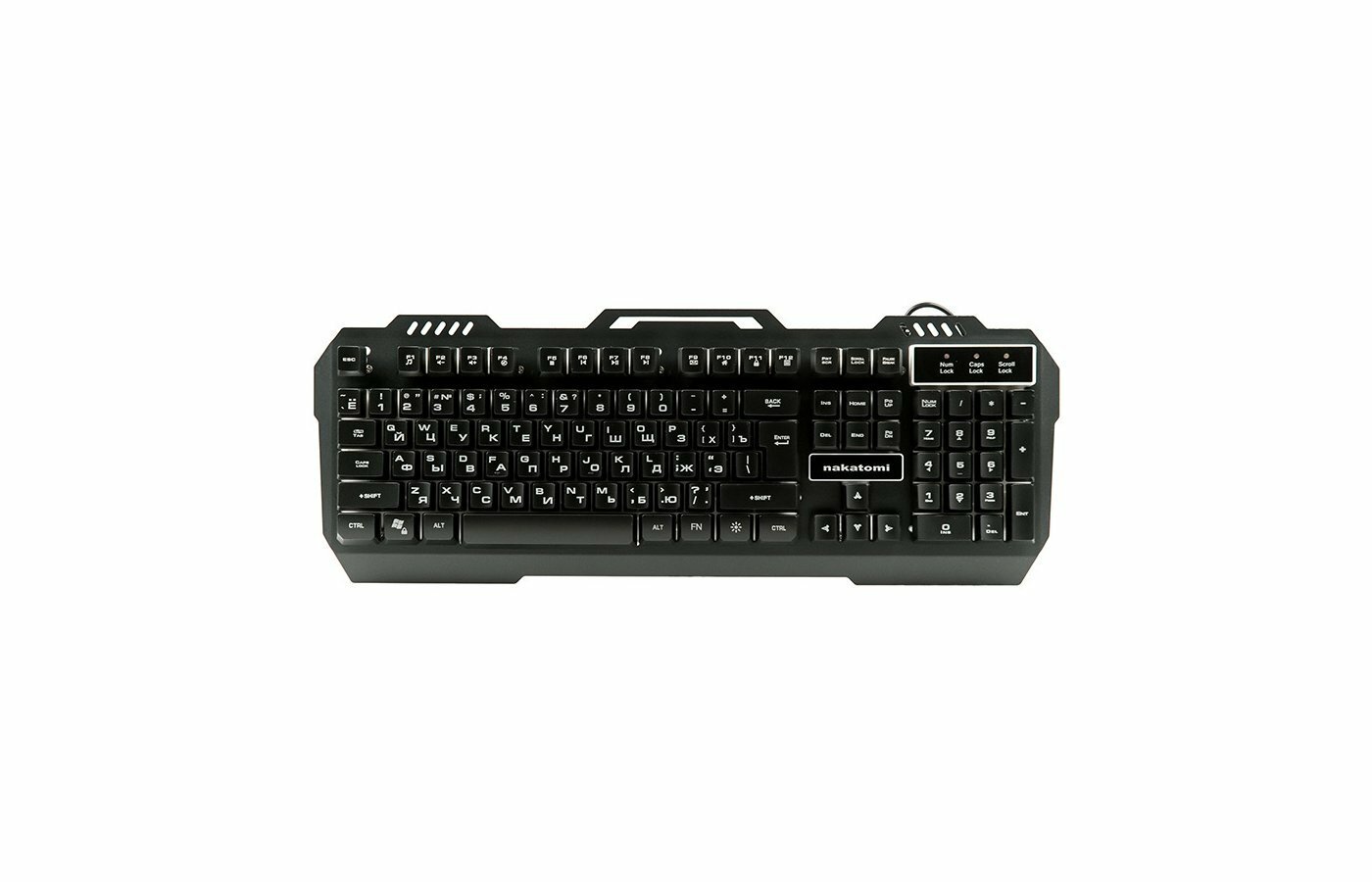 Игровая клавиатура NAKATOMI KG-35U Black USB