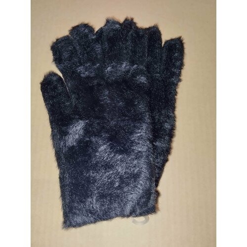 фото Перчатки , размер 8, черный оранжевое настроение