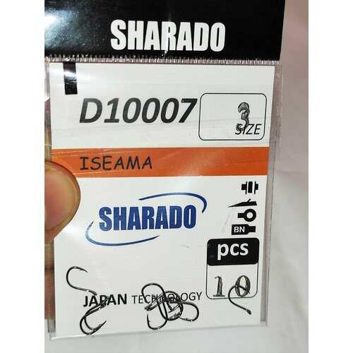 фото Крючки рыболовные 10шт sharado iseama №3 jiacheng
