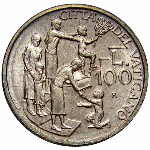 100 лир 1996 Ватикан Иоанн Павел II UNC клуб нумизмат монета 500 лир ватикана 1981 года серебро иоанн павел ii