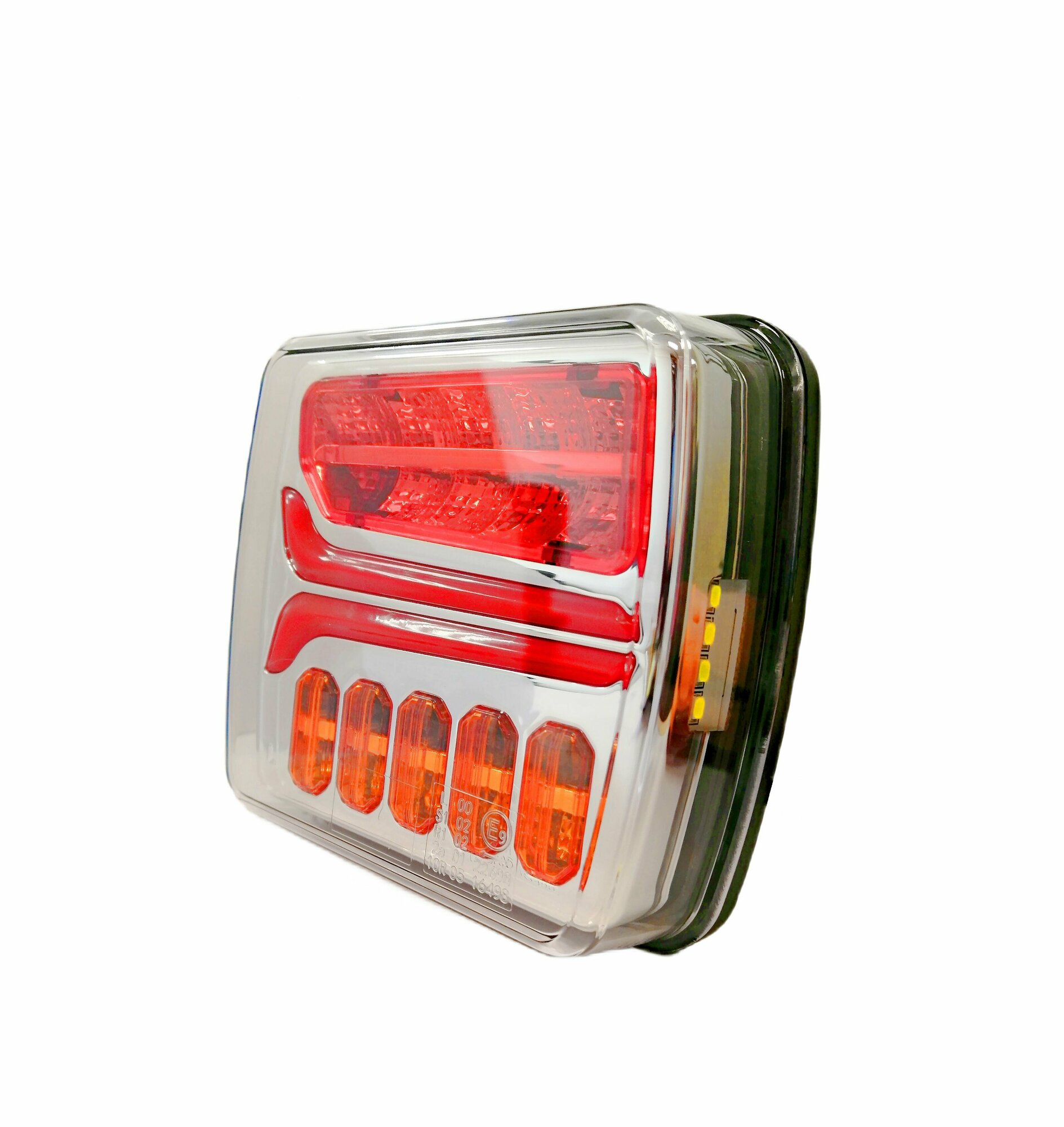 Задний фонарь для прицепа и грузовика светодиодный LED 12-24V с кабелем универсальный с динамическим поворотником левый