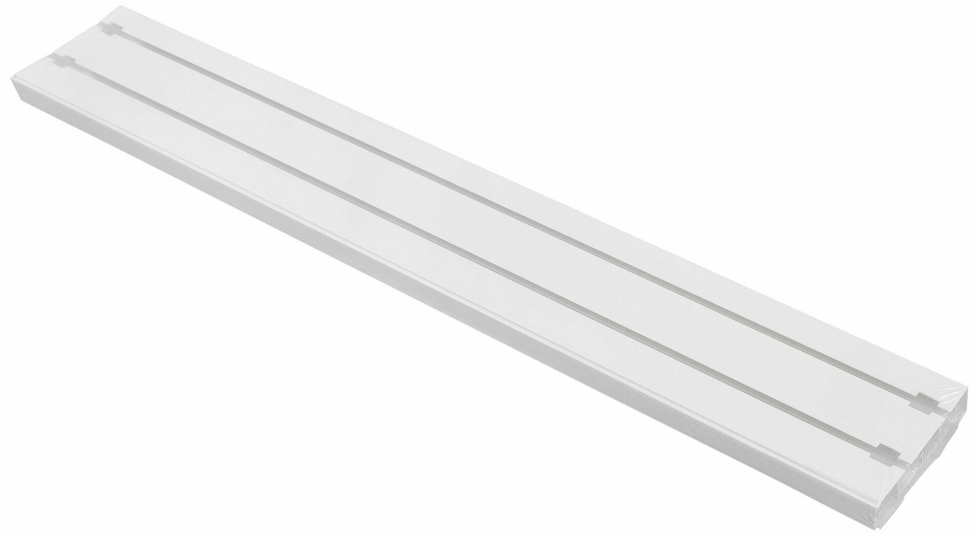 Карниз для штор LEGRAND Стандарт потолочный двухрядный белый 160 см