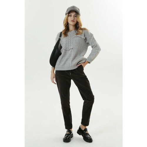 фото Брюки , размер l, коричневый moda italia