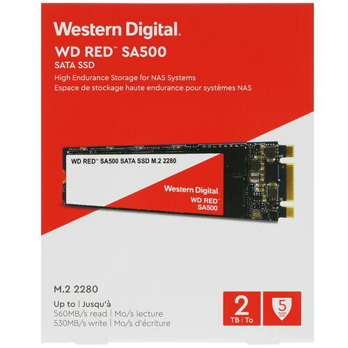 SSD накопитель WD Red SA500 2Тб, M.2 2280, SATA III - фото №11