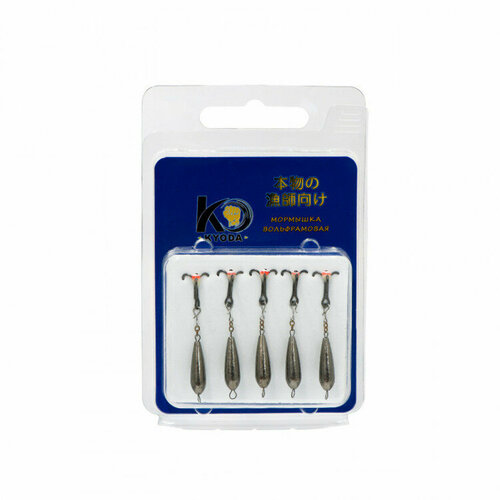 фото Черт с подвесным тройником, размер хl, вес 2.8 гр черный никель 5 шт kyoda