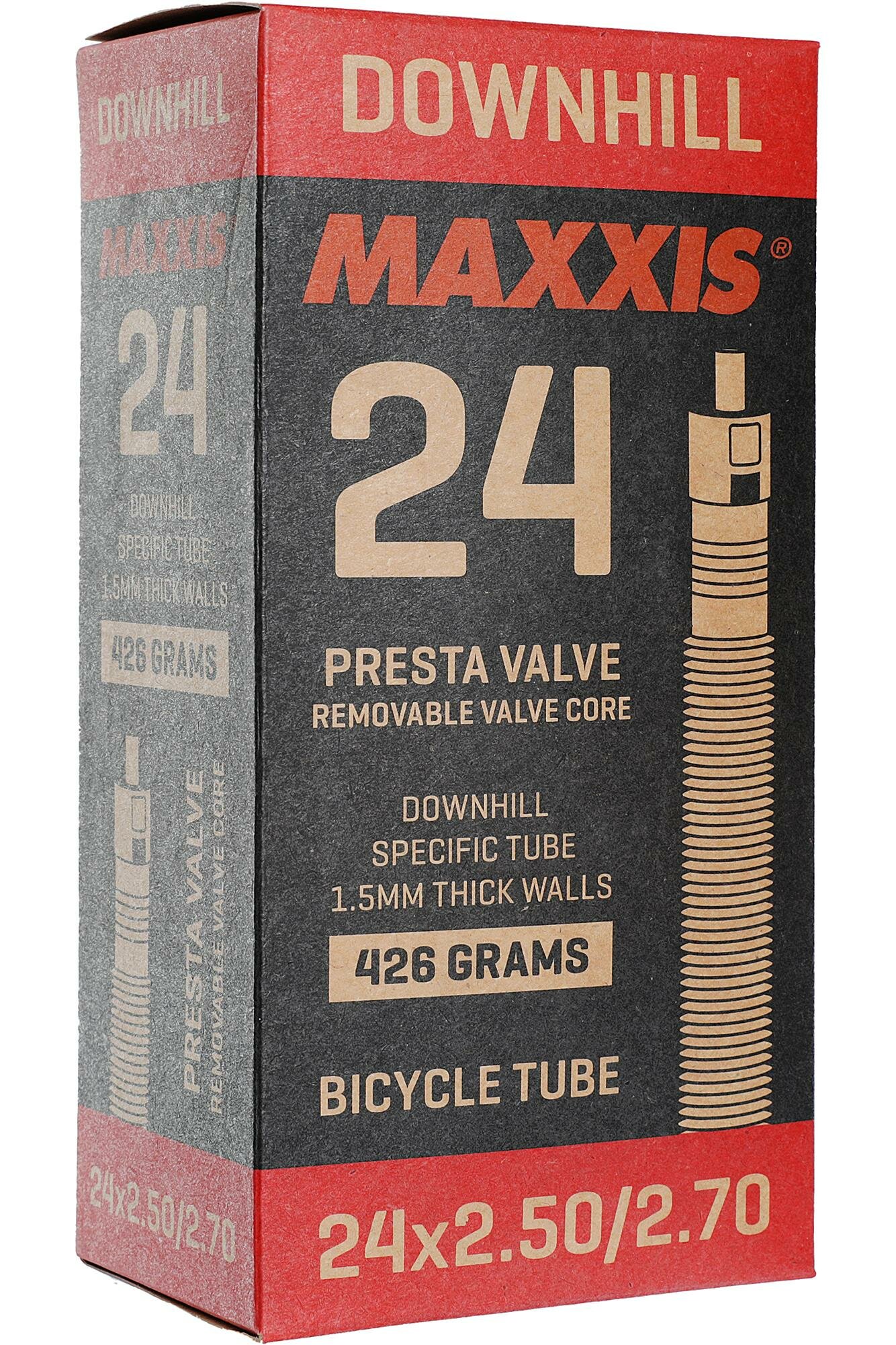 Велокамера Maxxis Downhill 24X2.50/2.70 1.5mm Велониппель