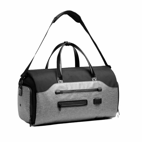 Сумка , фактура гладкая, серая