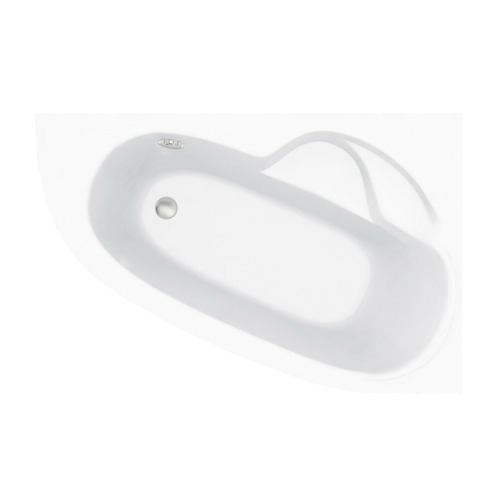 Угловая ванна акриловая 140 x 95 Lavinia Boho Bell Pro 3702140R: асимметричная ванна из литьевого акрила с усиленным армированным корпусом (правый разворот)