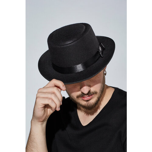 Шляпа Nothing but Love Шляпа Последний магнат, размер 55/58, черный