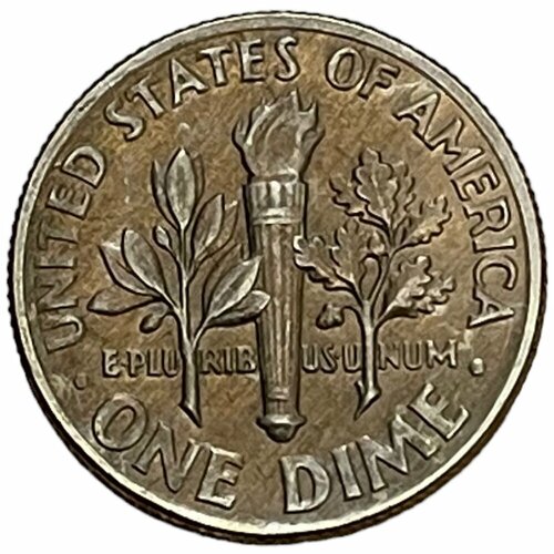 США 10 центов (1 дайм) 1971 г. (Dime, Рузвельт) (D)