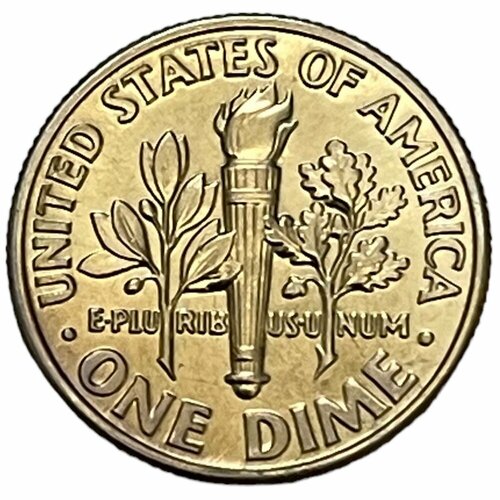 США 10 центов (1 дайм) 1987 г. (Dime, Рузвельт) (D)