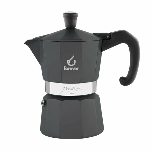 Гейзерная кофеварка алюминиевая MOKA PRESTIGE 