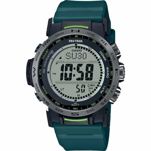 фото Наручные часы casio pro trek 81406, серый, зеленый