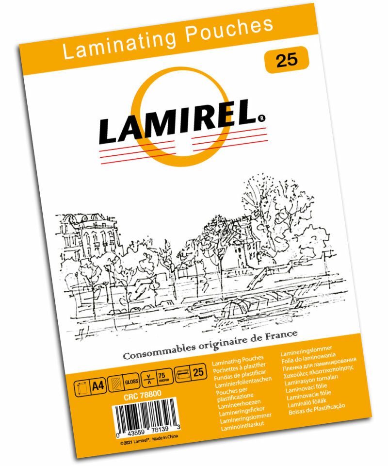 Пленка для ламинирования Lamirel 216x303 (A4) 25 (LA-78800)