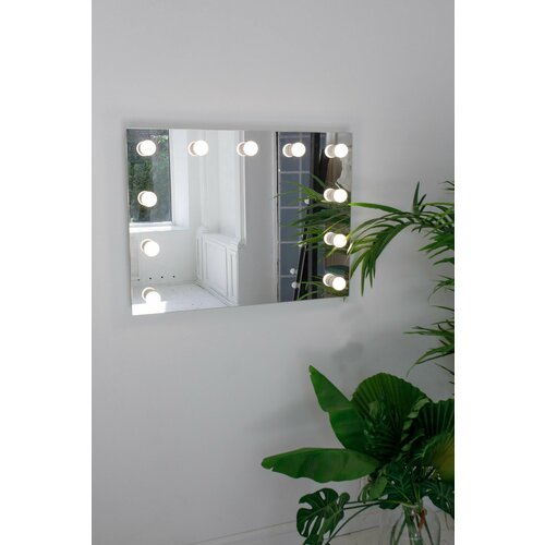 Гримерное зеркало GM Mirror 90см х 70см, без рамы / косметическое зеркало