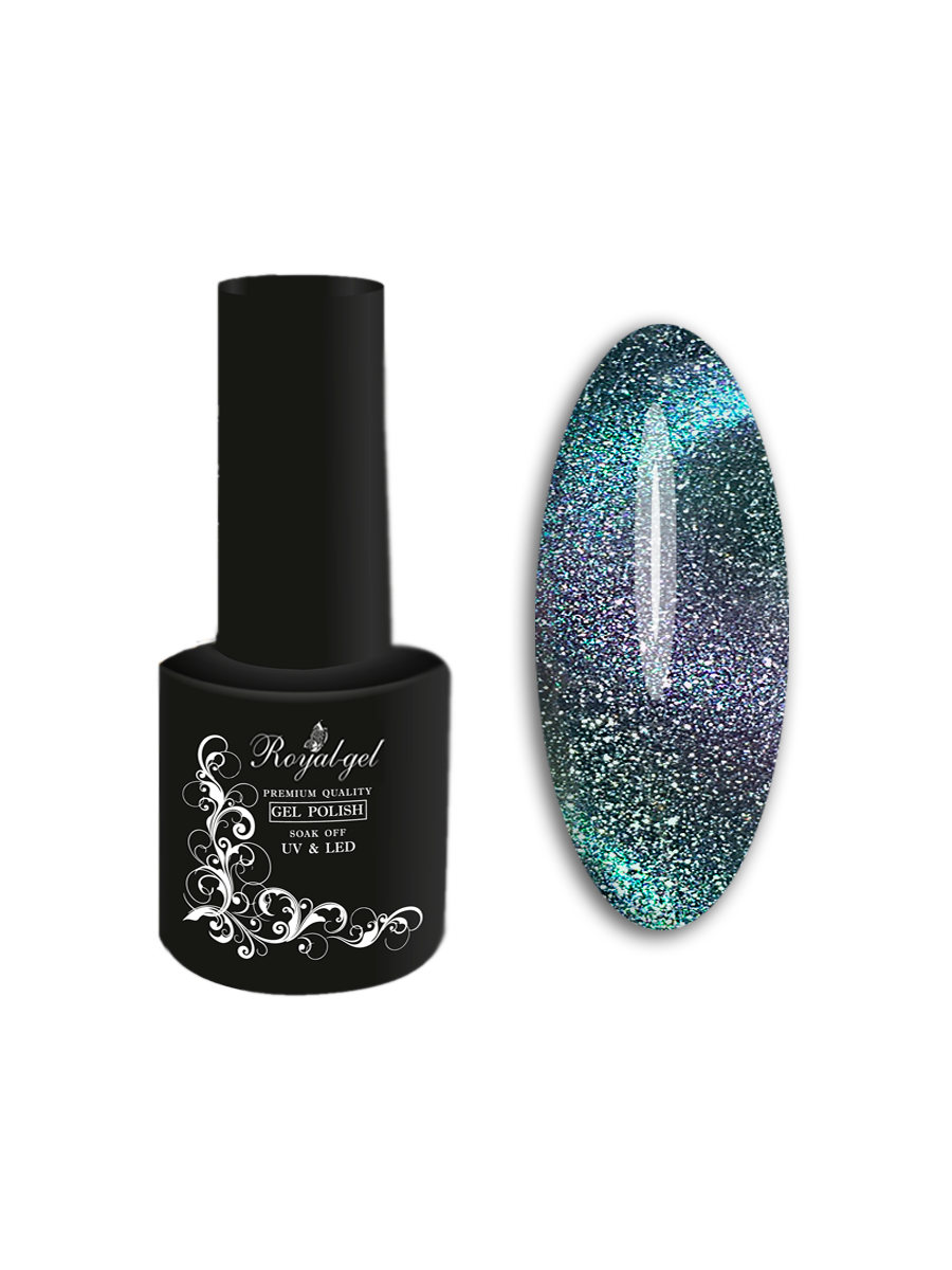фото Гель лак Royal-gel "Хамелеон флэш кошачий глаз" 5 мл. CFCE04