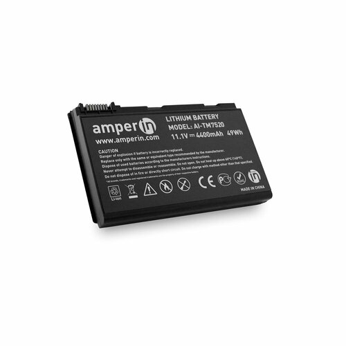 Аккумулятор Amperin для ноутбука ACER 7220 11.1V 4400mAh аккумулятор для acer tm 7220 11 1v 4400mah amperin p n ai ex7200